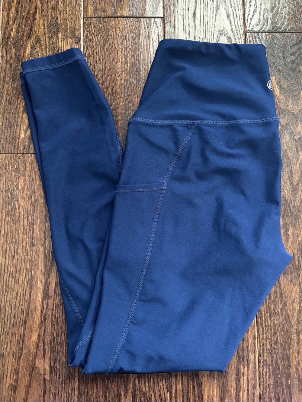 Tesla Navy Blue High-Waist Leggings